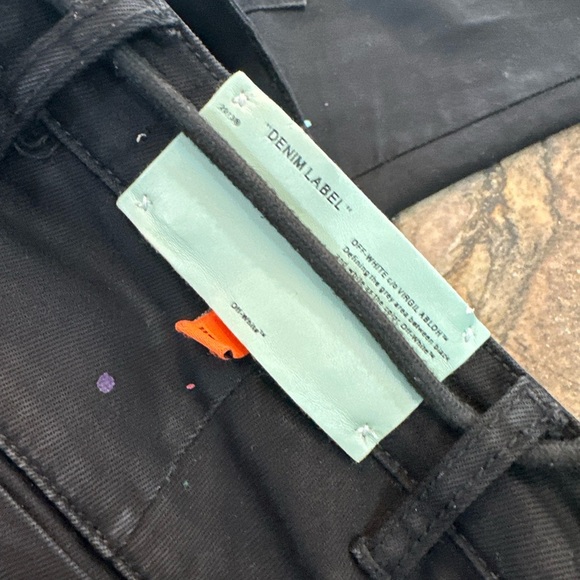 OFF-WHITE Hybrid Carpenter Denim Pants Paint Splatter Jeans - Picture 8 of 10